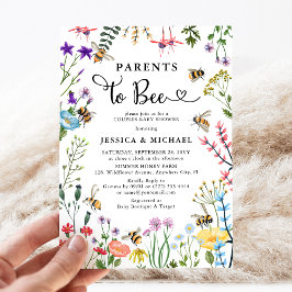Ouders worden Wildflower & Hommels Baby Shower  Kaart