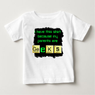 ouders zijn geeks baby shirt