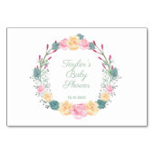 Ouderschap Advies Floral Waterverf Baby shower Kaart (Achterkant)