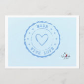 Ouderschap Advies Kaart voor Baby shower, Caterpil (Achterkant)