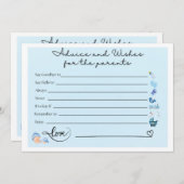 Ouderschap Advies Kaarten voor Baby shower – Fun & (Voorkant / Achterkant)
