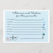 Ouderschap Advies Kaarten voor Baby shower – Fun & (Voorkant)