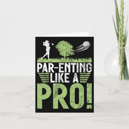 Ouderschap als een pro! Golfmoeder Kaart (Voorkant)