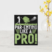 Ouderschap als een pro! Golfmoeder Kaart (Gele Bloem)