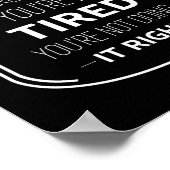 Ouderschap, als het niet moe is, grappige ouders c poster (Hoek)