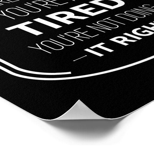 Ouderschap, als het niet moe is, grappige ouders c poster (Hoek)