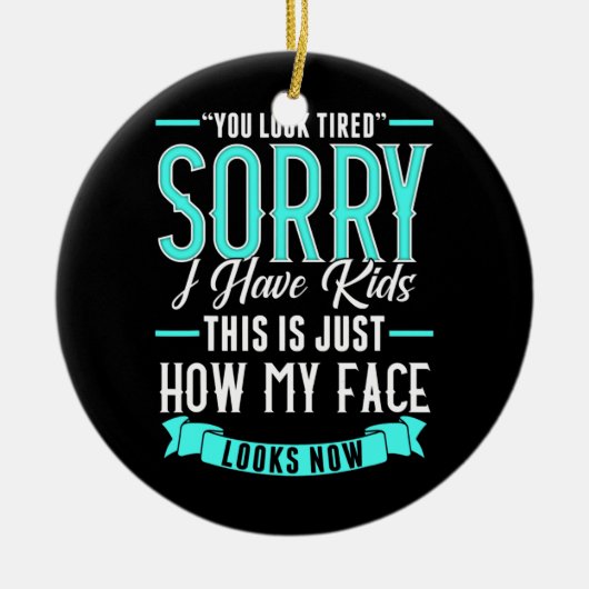 Ouderschap Geïnspireerd oudergerelateerd design va Keramisch Ornament (Voorkant)