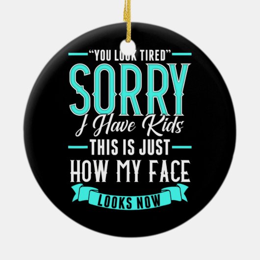 Ouderschap Geïnspireerd oudergerelateerd design va Keramisch Ornament (Achterkant)