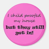 Ouderschap humor grap modern script citaat nieuwig magneet (Voorkant)