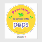 Ouderschap is beter met PEPS - bumpersticker Sticker (Vel)