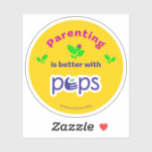 Ouderschap is beter met PEPS sticker (Vel)