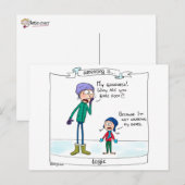 Ouderschap is... logica briefkaart (Voorkant / Achterkant)