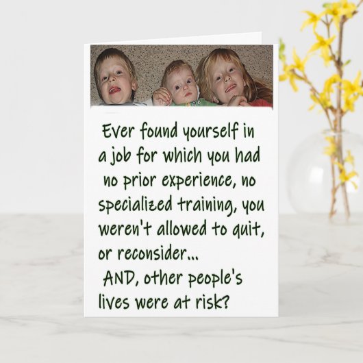 OUDERSCHAP KAART (Gele Bloem)