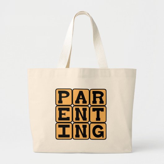 Ouderschap, mama of papa grote tote bag (Voorkant)
