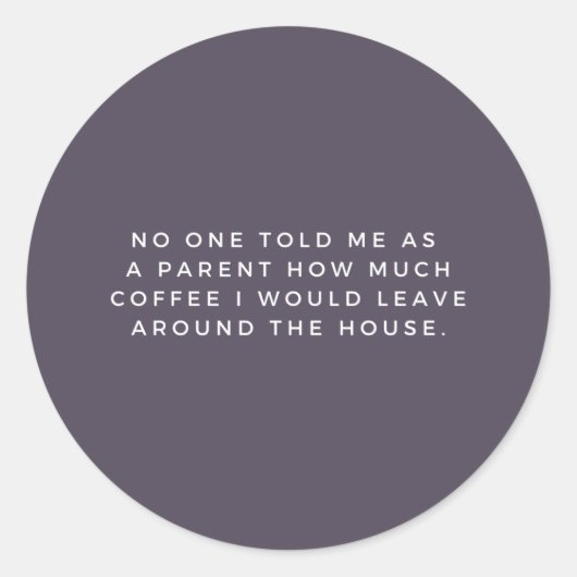 Ouderschap Meme S Ronde Sticker (Voorkant)