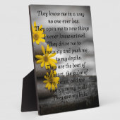 Ouderschap Plaque met gedicht Fotoplaat (Zijkant)