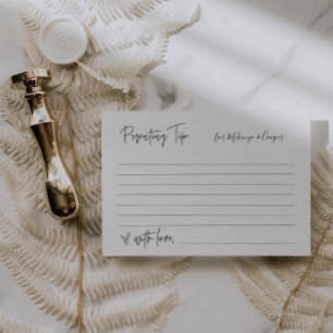 Ouderschap Tip Baby shower Game Kaart G400