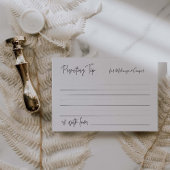 Ouderschap Tip Baby shower Game Kaart G400