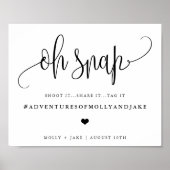 Ouderschap Tip Jar Sign, Minimale kalligrafie Poster (Voorkant)