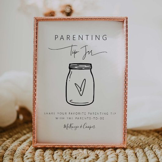 Ouderschap Tips Baby shower Decor Game G400 Poster