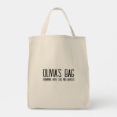 Ouderschap waarheden | Grappige mama's tas (Achterkant)