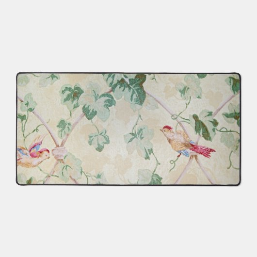 Ouderwets behang van vogels en Ivy Bureaumat (Voorkant)