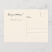 Ouderwets Bloemboeket Postkaart (Achterkant)