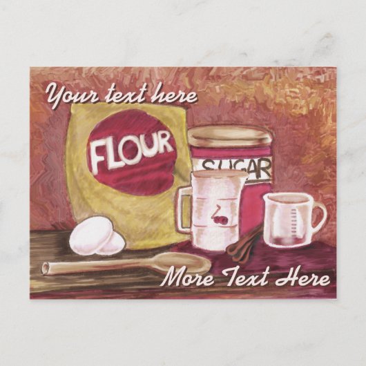 Ouderwets briefkaart voor chef-koks (Voorkant)