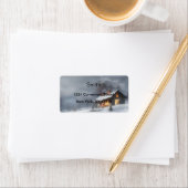 Ouderwets Christmas Return Address Label (Insitu)