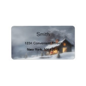 Ouderwets Christmas Return Address Label (Voorkant)