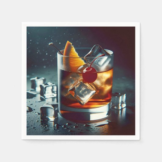 Ouderwets cocktailparty servet (Voorkant)