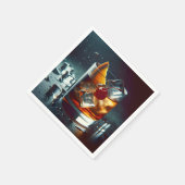 Ouderwets cocktailparty servet (Hoek)