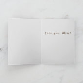 Ouderwets dame mam Victoriaans Moederdag Kaart (Binnen)