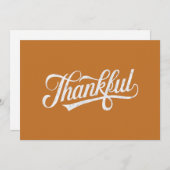 Ouderwets Dankbaar Thanksgiving Herfst Cadeau Feestdagenkaart (Voorkant / Achterkant)