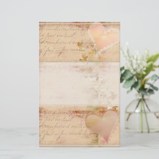 , ouderwets design briefpapier (Staand voorkant)