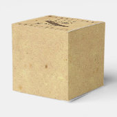 Ouderwets Elegance Perkament met Quill Weddin Bedankdoosjes (Achterkant)