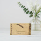 Ouderwets Elegantie Trouwplaats Kaarten Plaatskaartje (Staand voorkant)