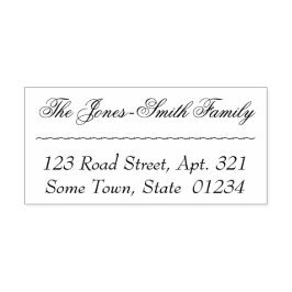 Ouderwets en Klassieke Naam en Adres Zelfinktende Stempel