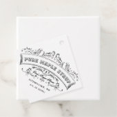 Ouderwets esdoornsiroop cadeau Label (In situ)