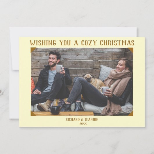 Ouderwets  Fotografie Kerst Kaart (Voorkant)