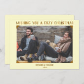 Ouderwets  Fotografie Kerst Kaart (Voorkant / Achterkant)