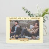 Ouderwets  Fotografie Kerst Kaart (Staand voorkant)