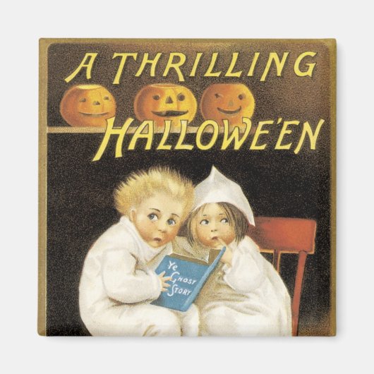 Ouderwets Halloween Ghost Story Kinder Magneet (Voorkant)