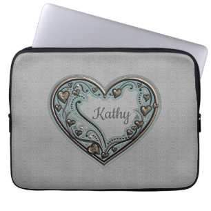Ouderwets hart laptop sleeve