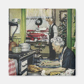 Ouderwets  Home Keuken Vakantie Magneet (Voorkant)