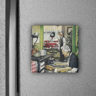 Ouderwets  Home Keuken Vakantie Magneet