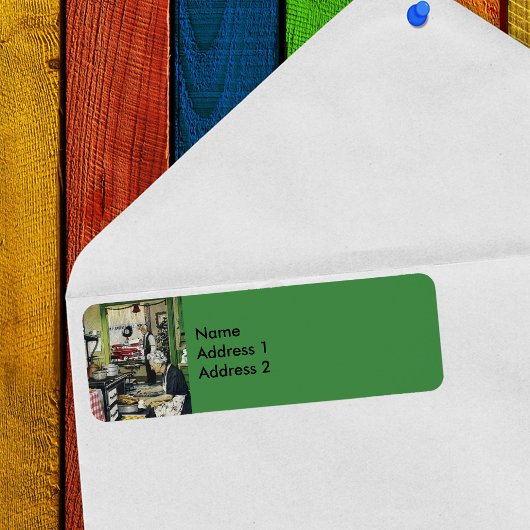 Ouderwets  Huis Kerst Etiket