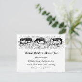 Ouderwets Hunter's Ball Game Diner Menu Kaart (Staand voorkant)