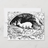 Ouderwets Hunter's Ball Game Diner Menu Kaart (Achterkant)