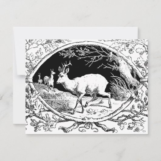 Ouderwets Hunter's Ball Game Diner Menu Kaart (Achterkant)